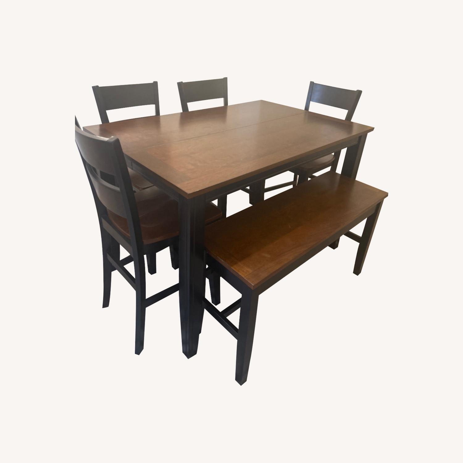 6 Seat Dining Table with Extender For Table - image-0