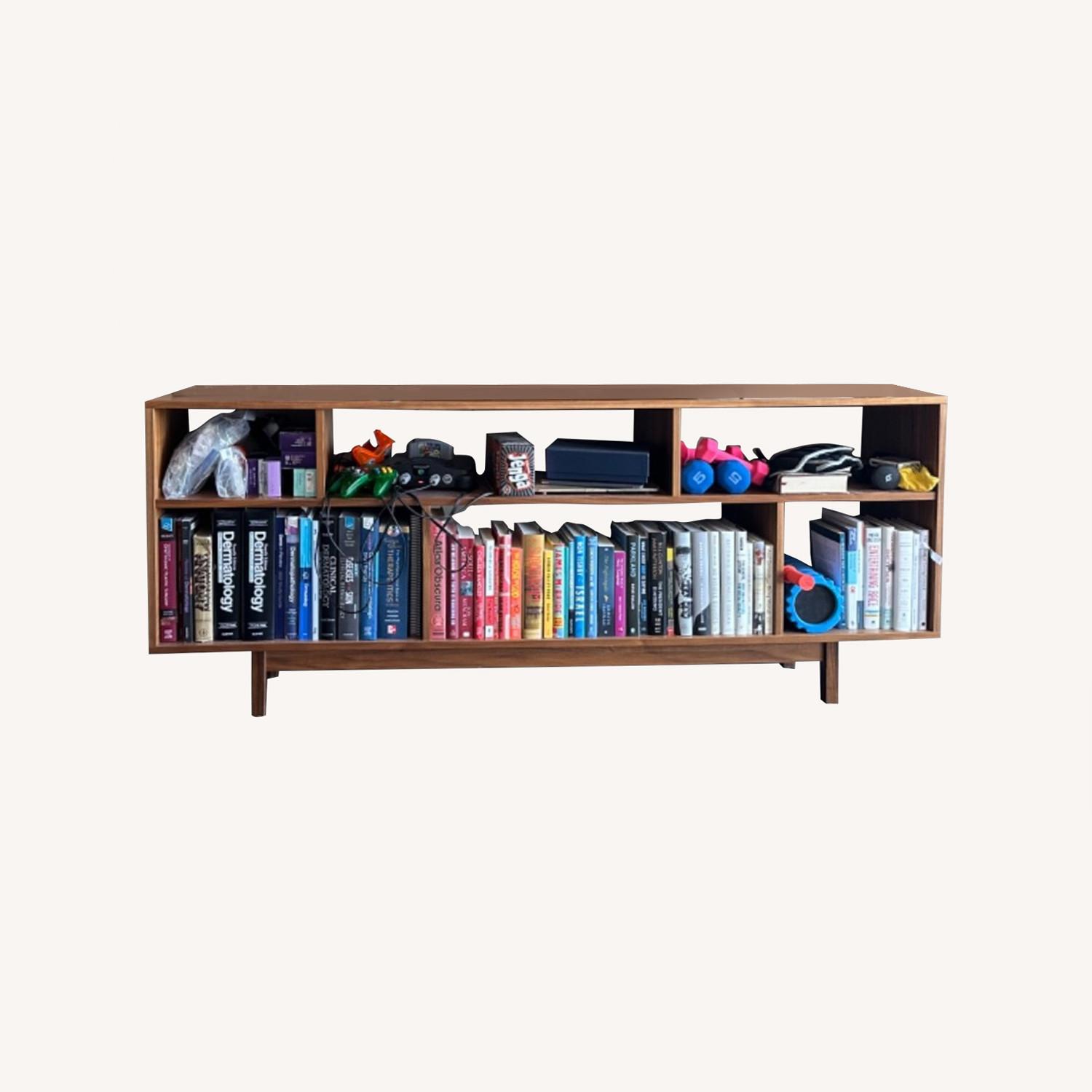 Room and Board Dahl Walnut Bookcase TV Console - image-0
