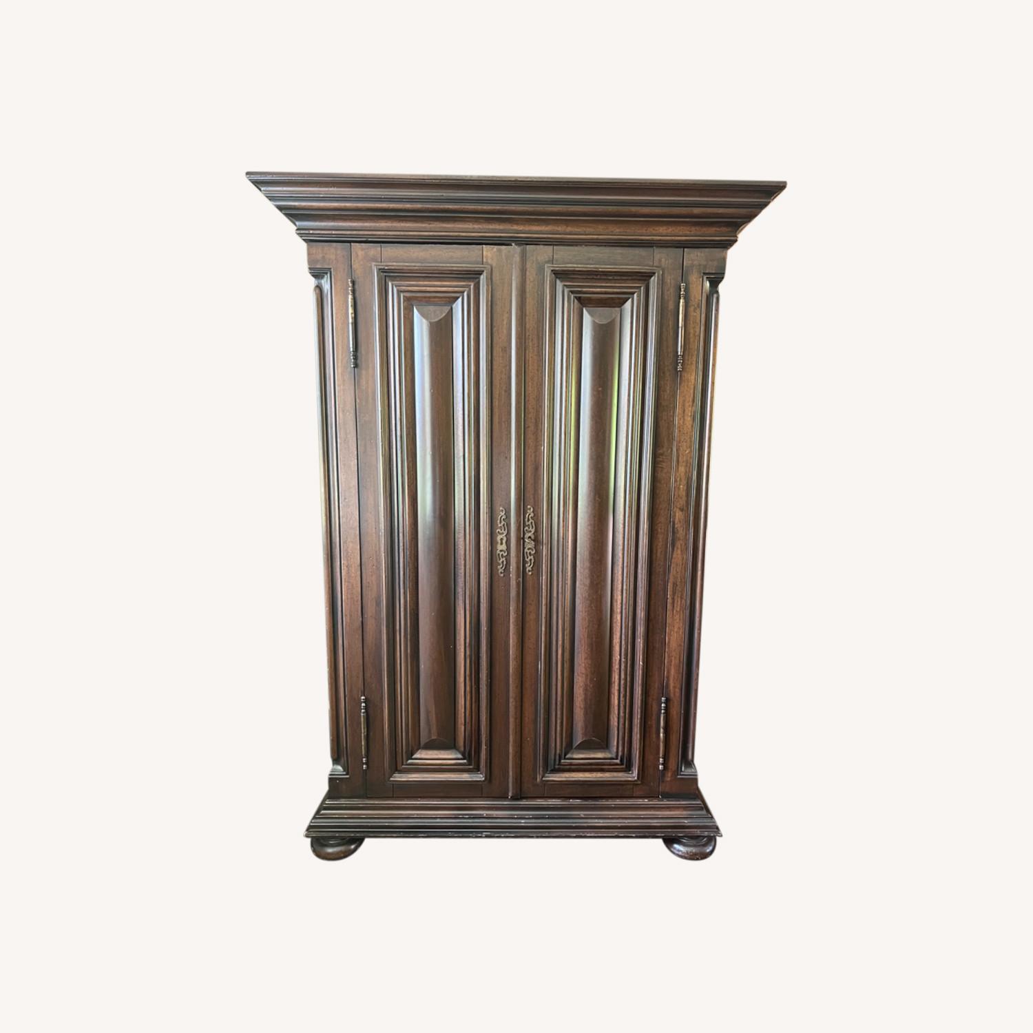 Bloomingdale's Walnut Armoire - image-0