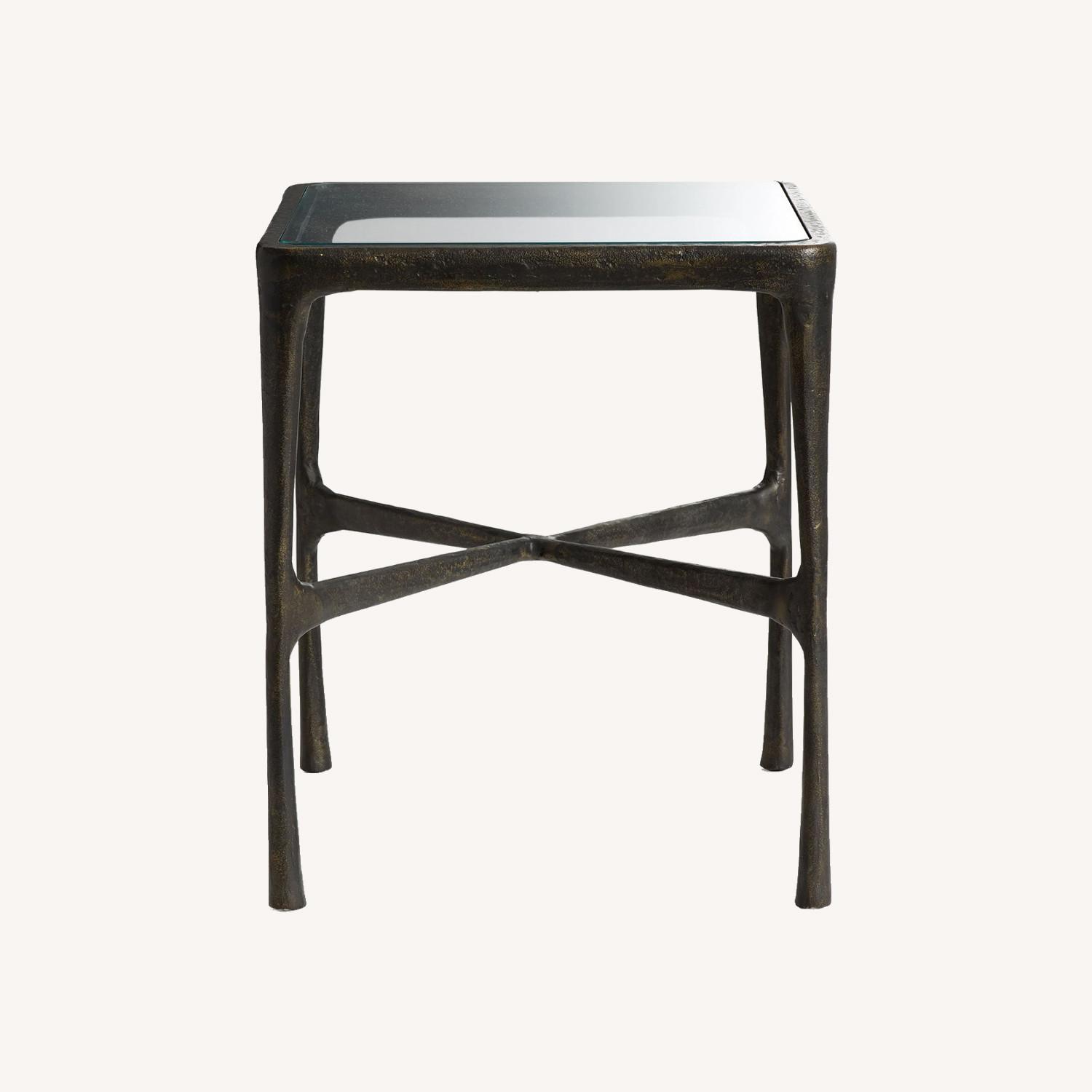 Pottery Barn Indio Metal & Mesh Outdoor Counter Stool - image-0