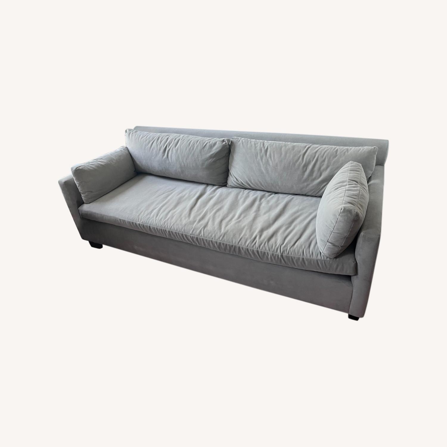 West Elm Silver Sofa - image-0