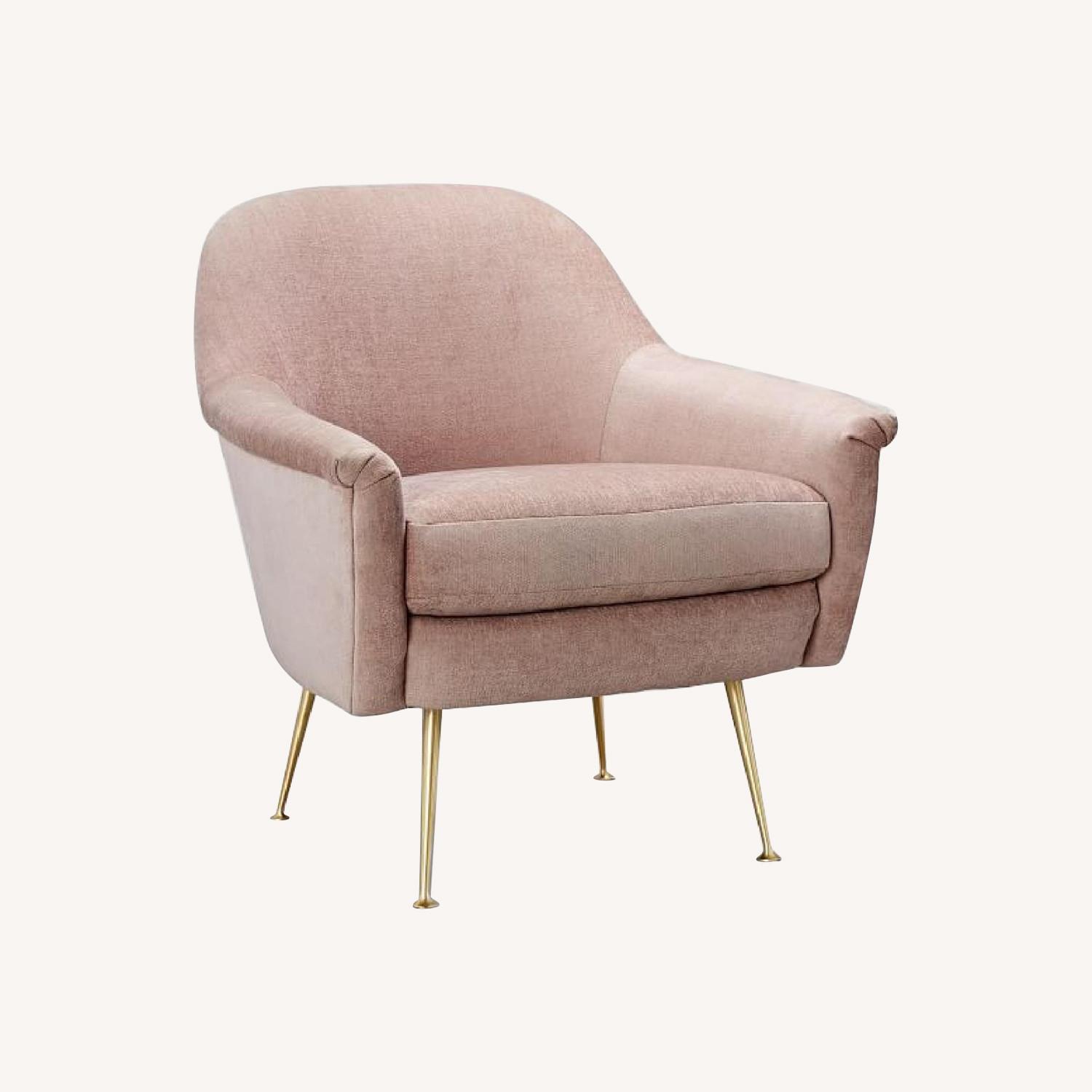 West Elm Pink Phoebe Chair AptDeco