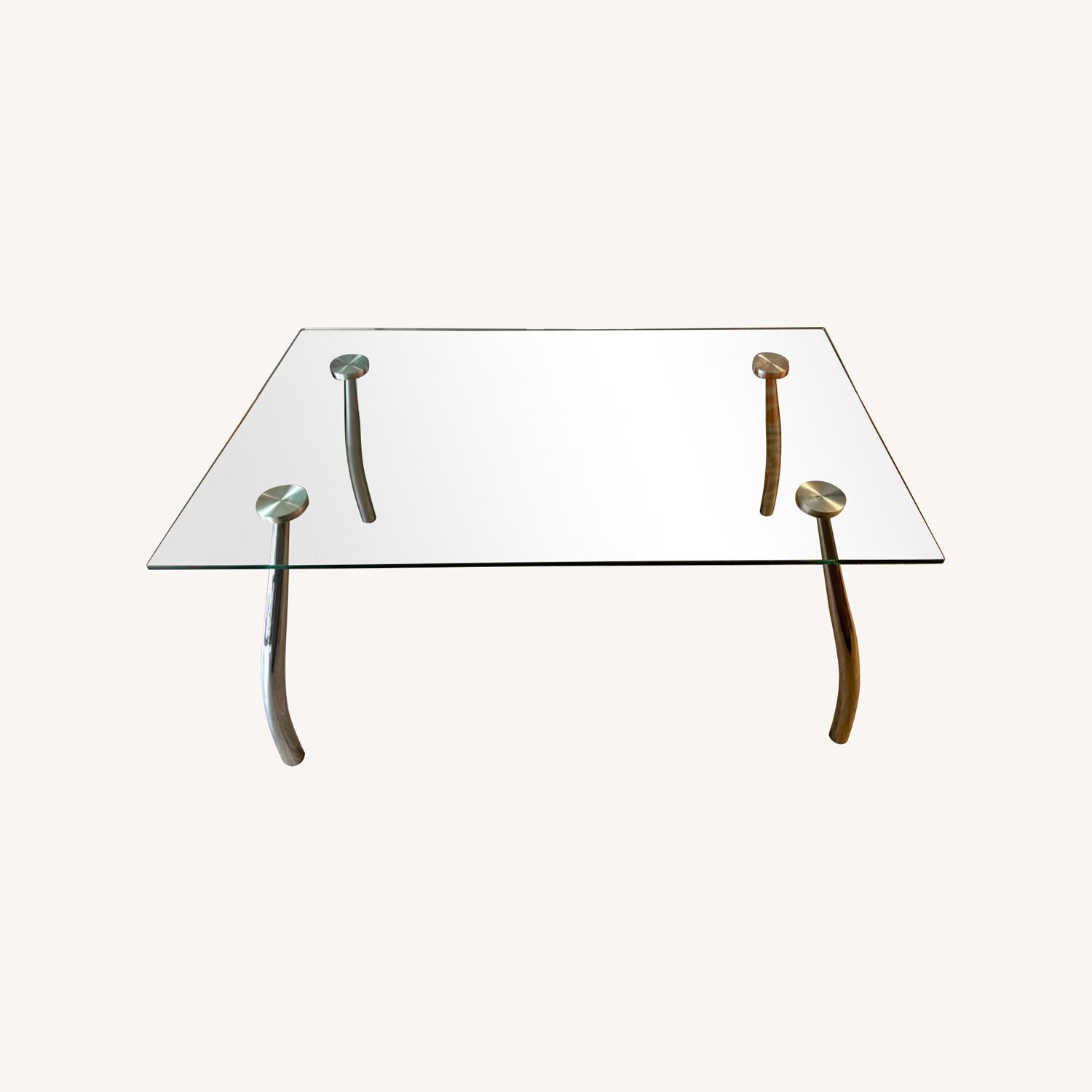 Tempered Glass Dining Room Table - image-0