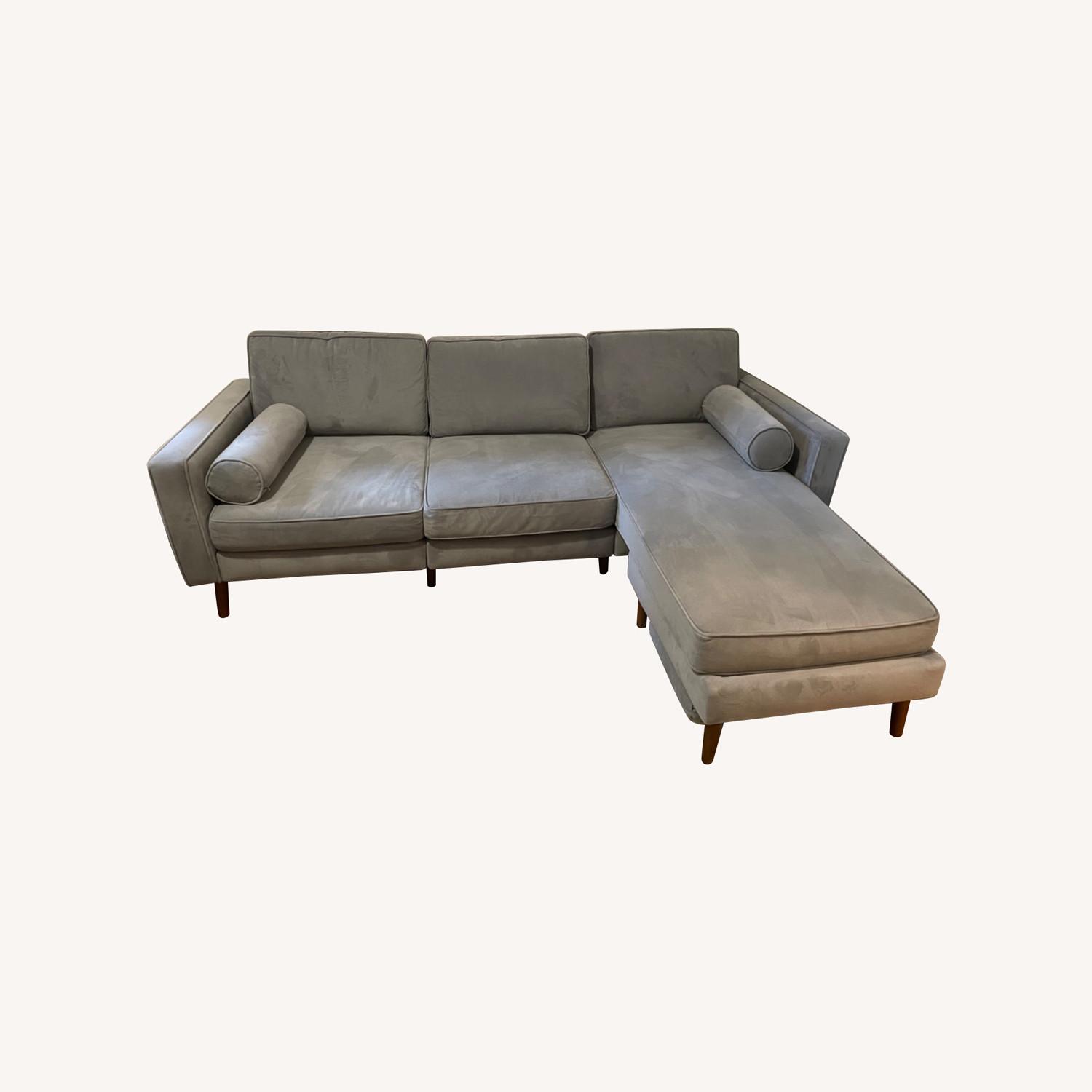 Burrow Nomad Gray Sectional Sofa/Couch - image-0