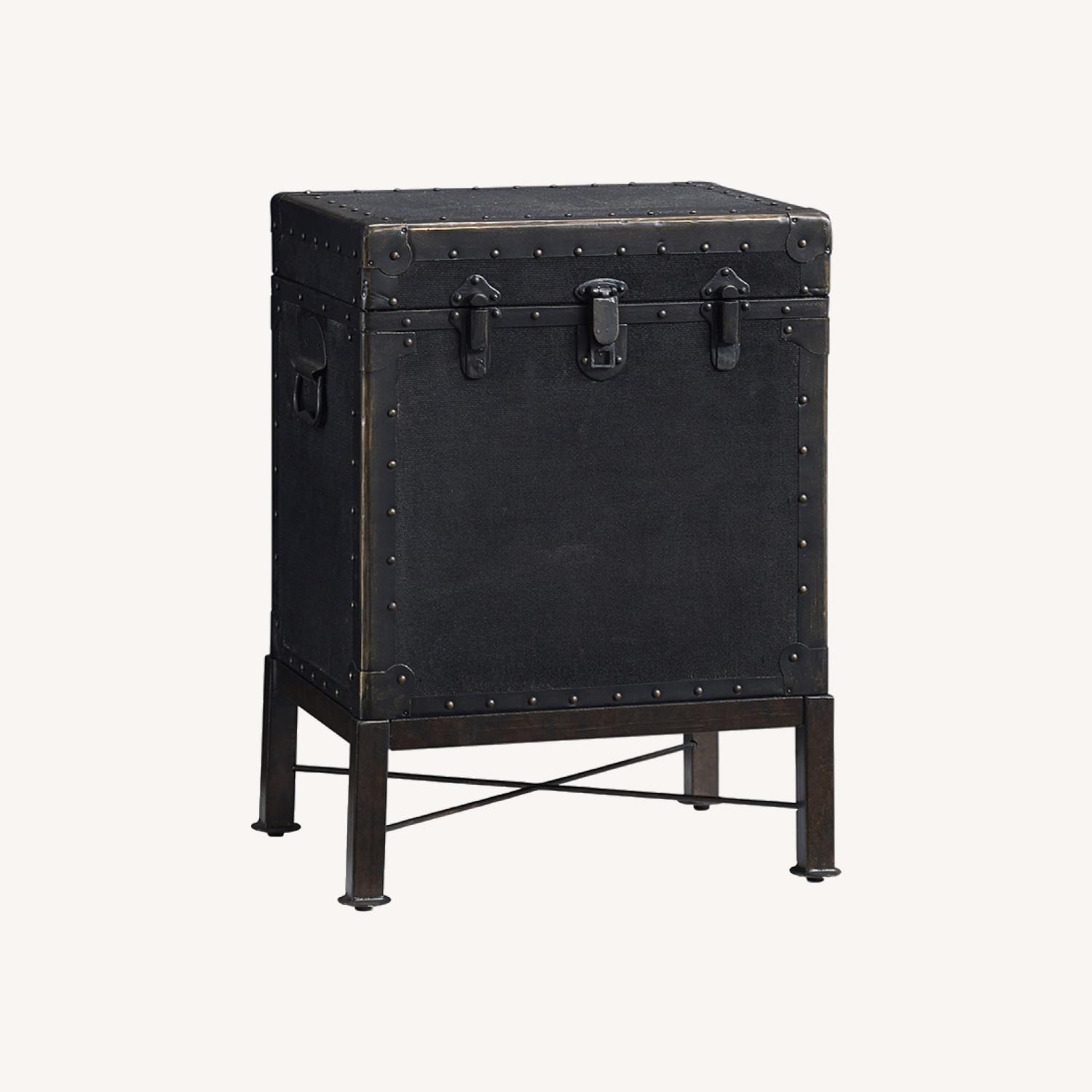 Pottery Barn Ludlow Rectangular Trunk End Table AptDeco