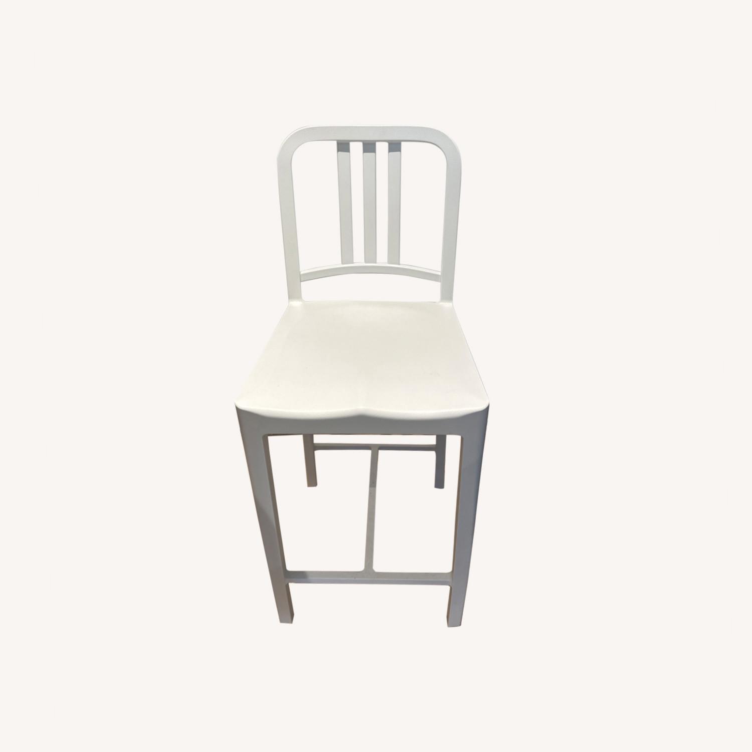 Design Within Reach 111 White Stool - image-0