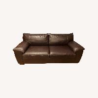 ikea sofa bed leather