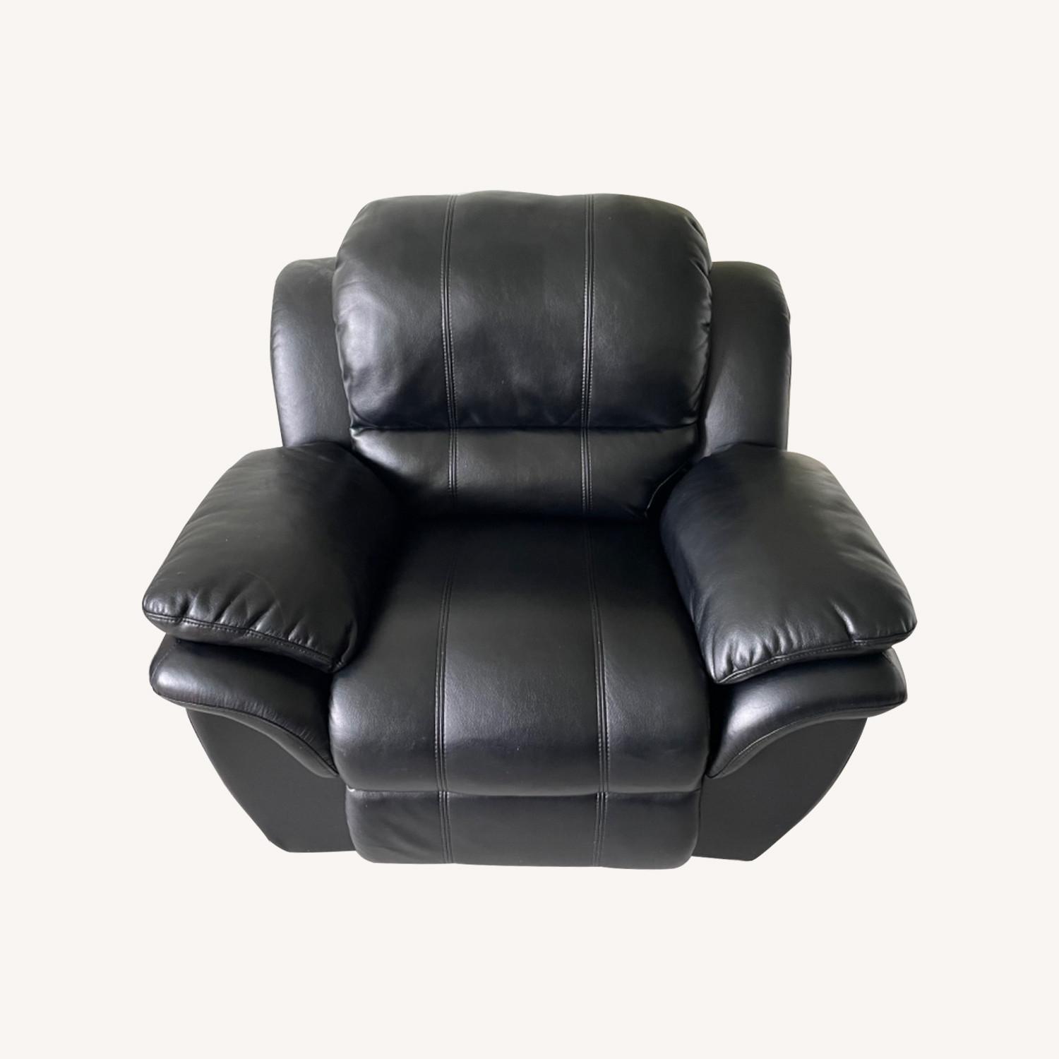 Bob's Discount Manual Reclining Leather Sofa AptDeco