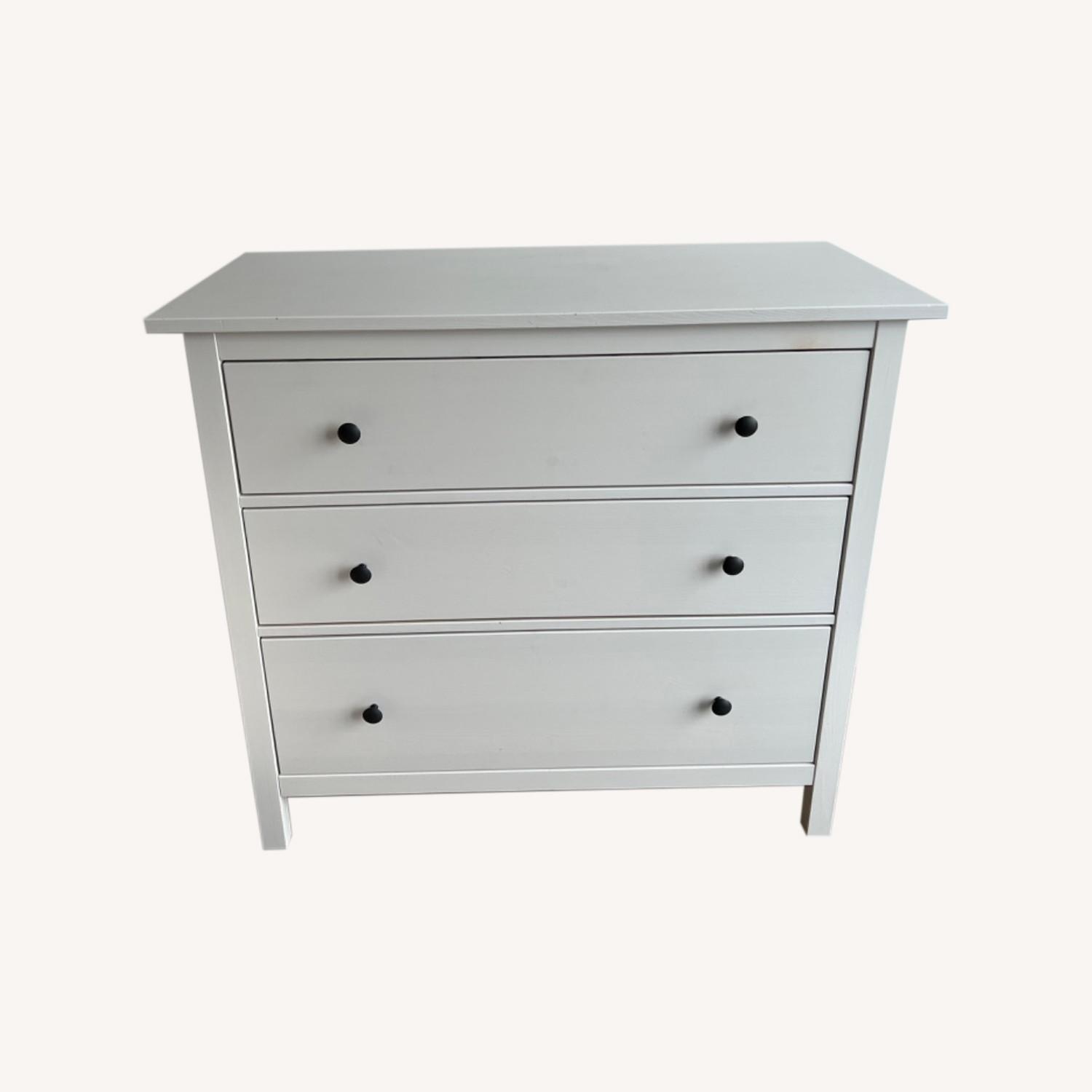 IKEA HEMNES 3 Drawer Chest White Stain AptDeco