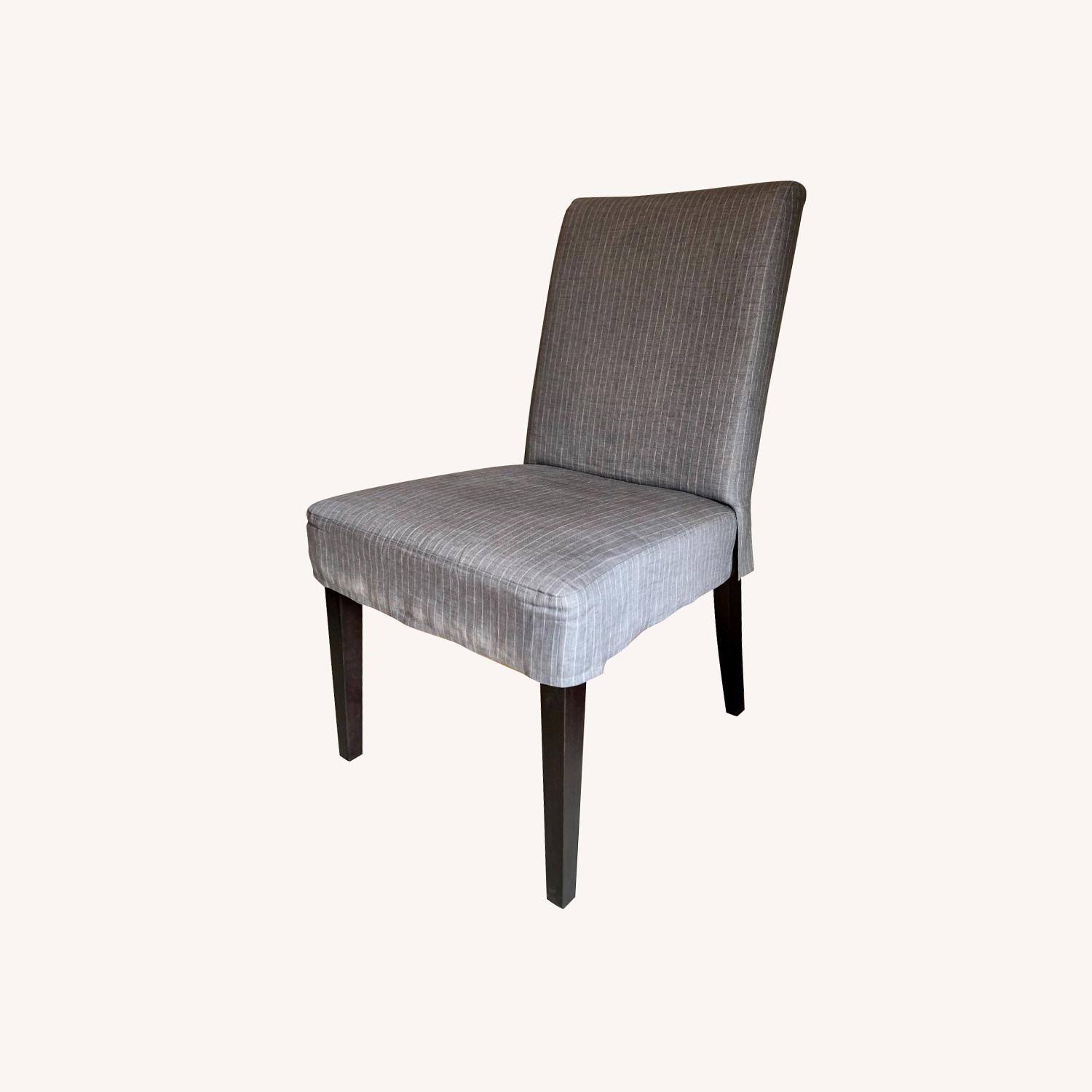 IKEA Dining Chairs with Custom Made Linen Covers - image-0