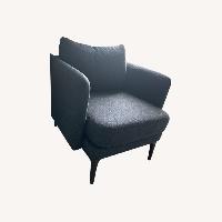 West Elm Navy Auburn Armchair