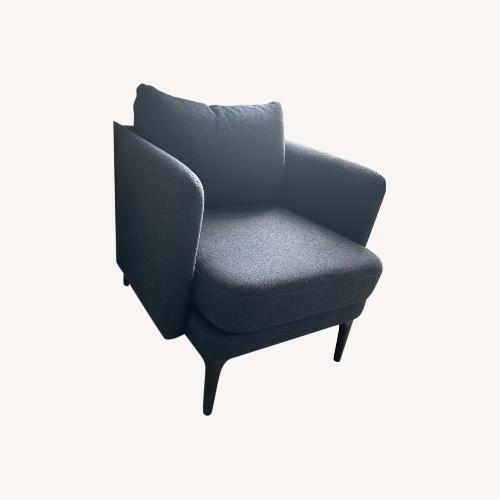 Used West Elm Navy Auburn Armchair for sale on AptDeco