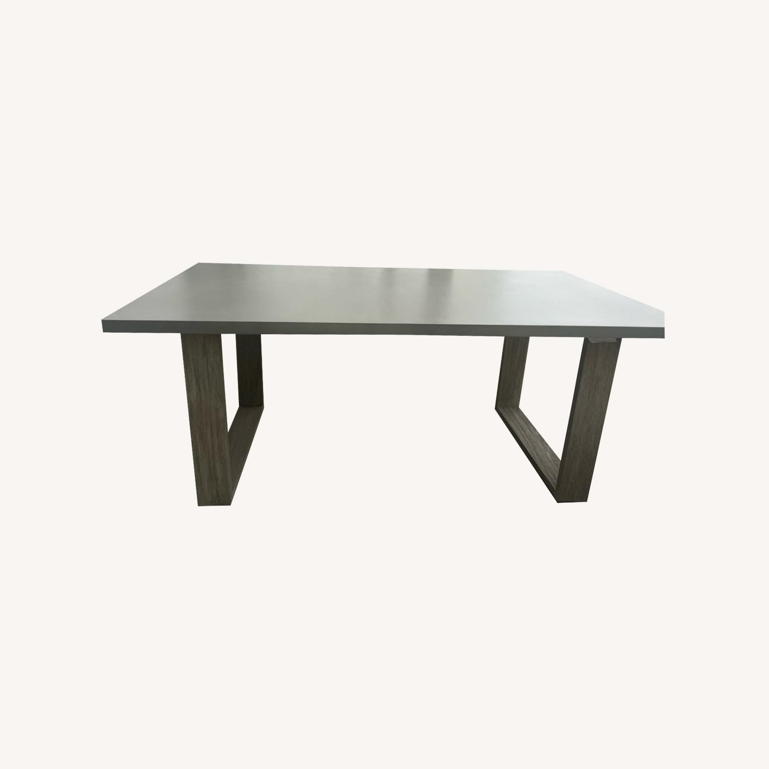 West Elm Portside Outdoor Concrete Dining Table 72" - image-11