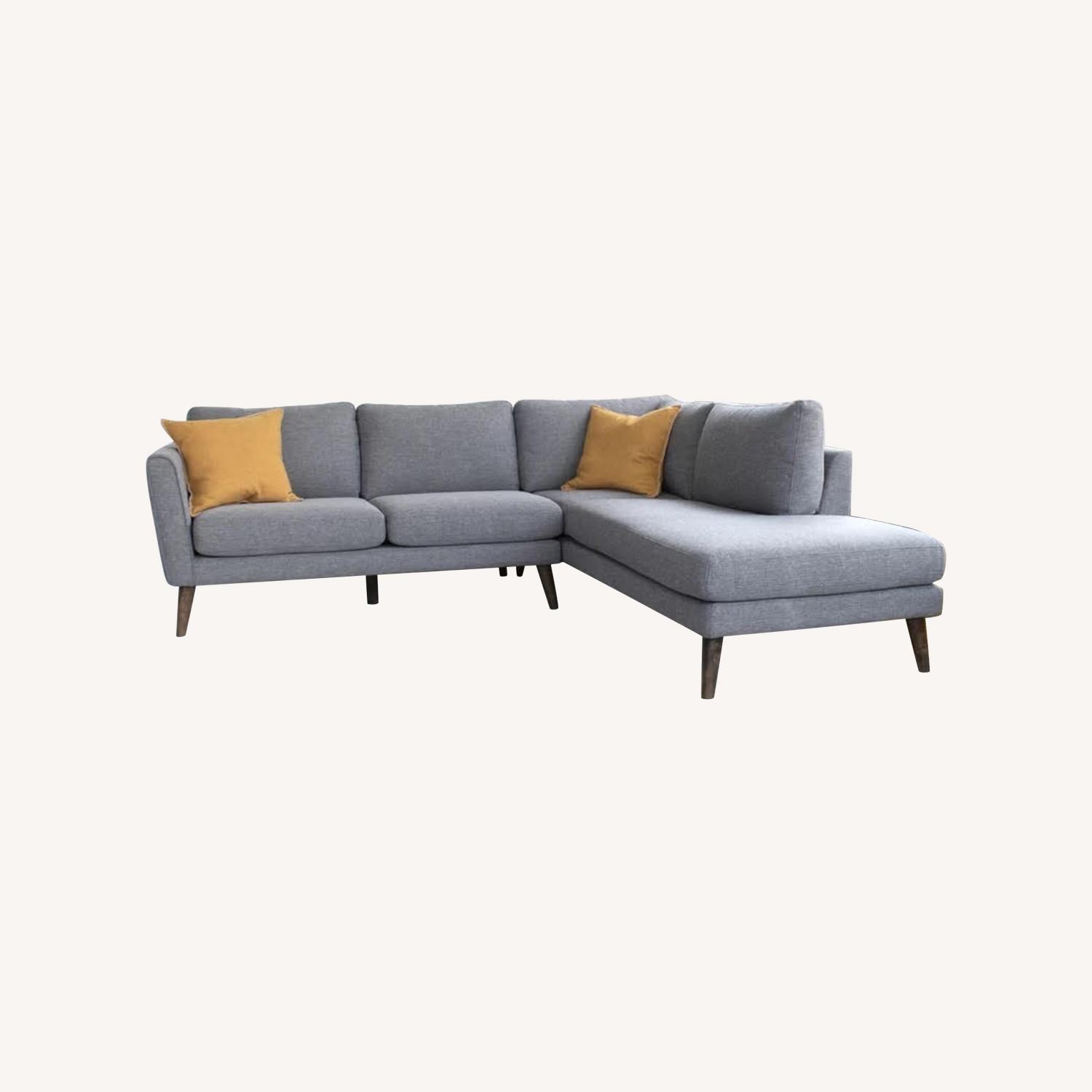 Wayfair Tollison 2 Piece Upholstered Sectional - image-0