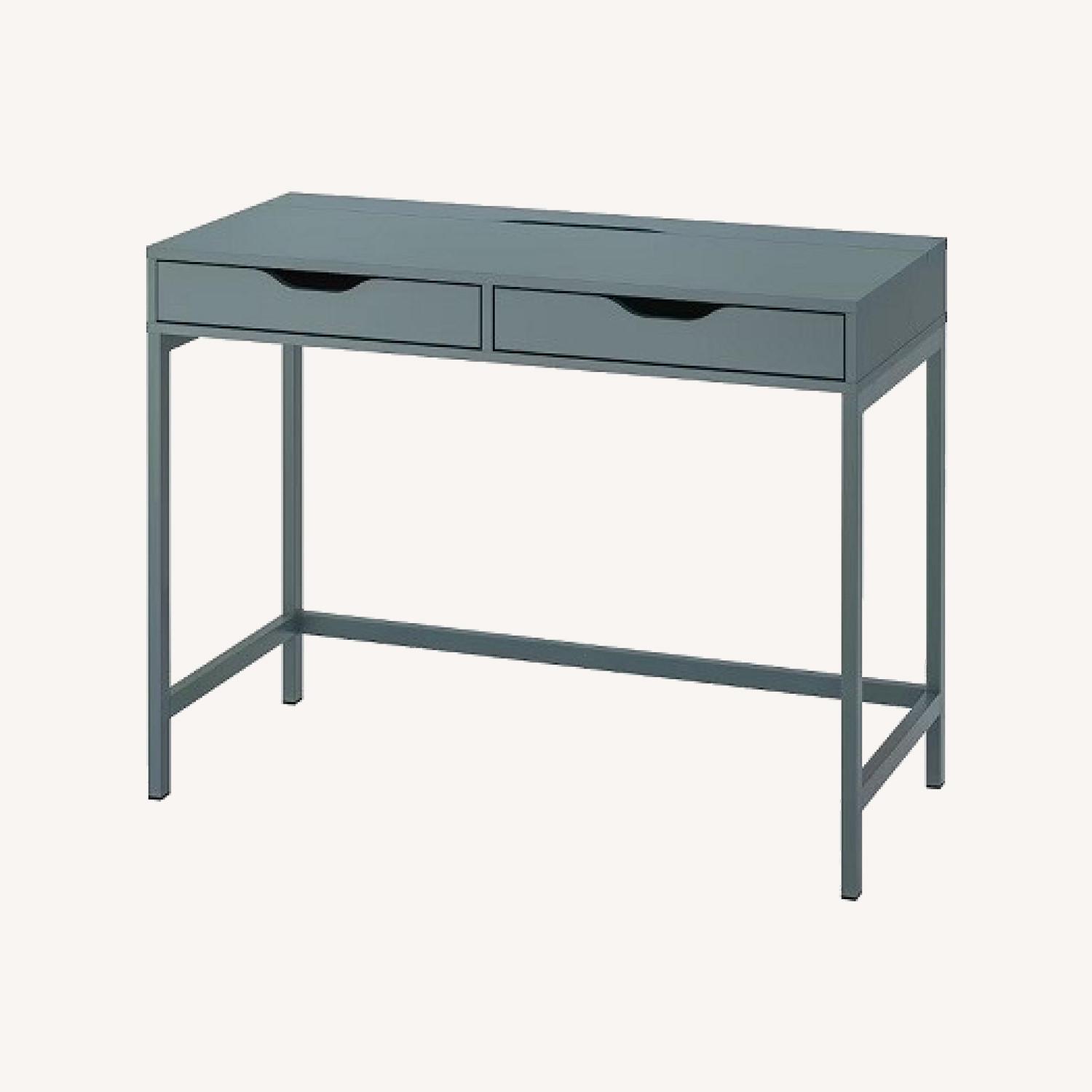 IKEA ALEX Desk Gray Turquoise AptDeco