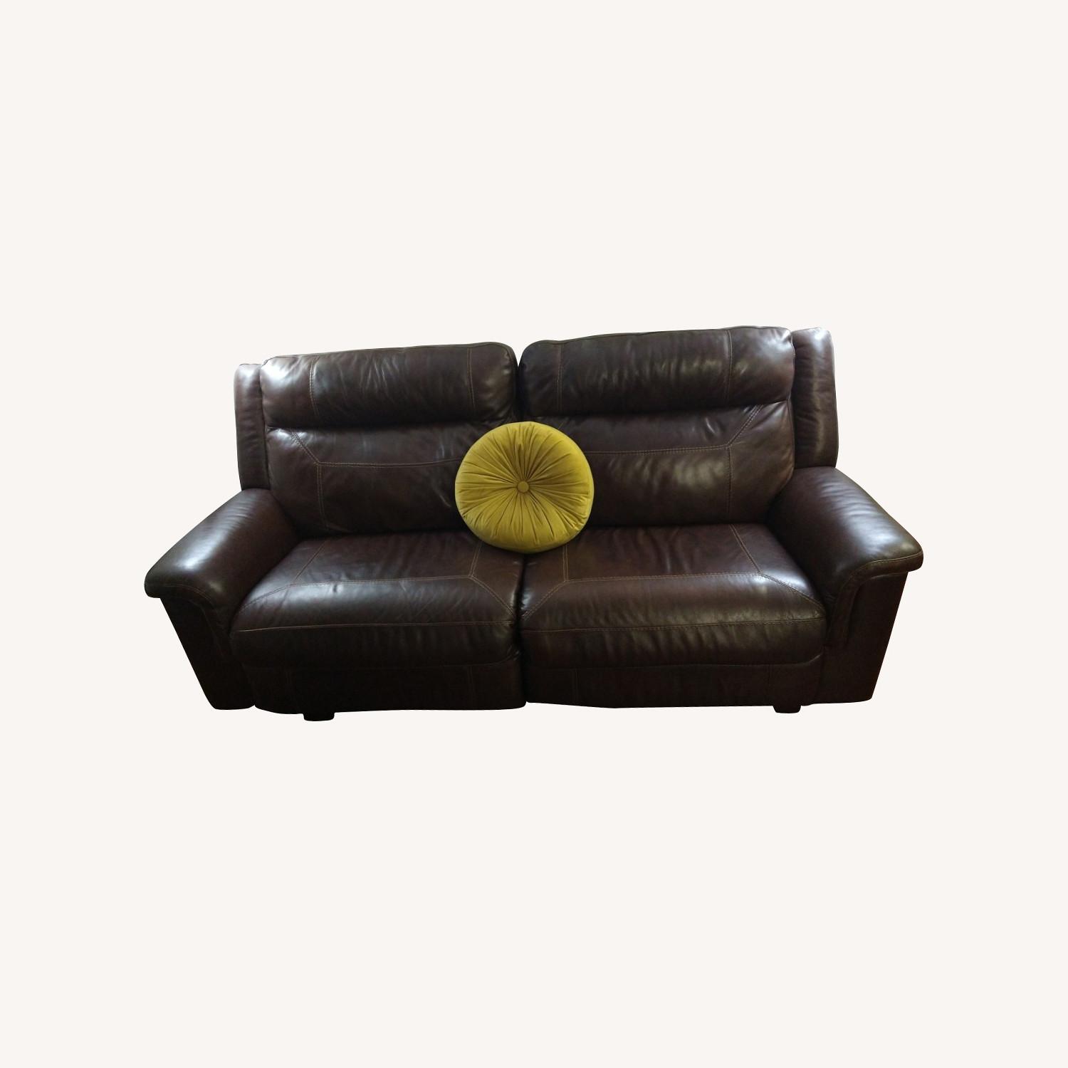 Ashley Dunleith 2 Seater Leather Recliner - image-0