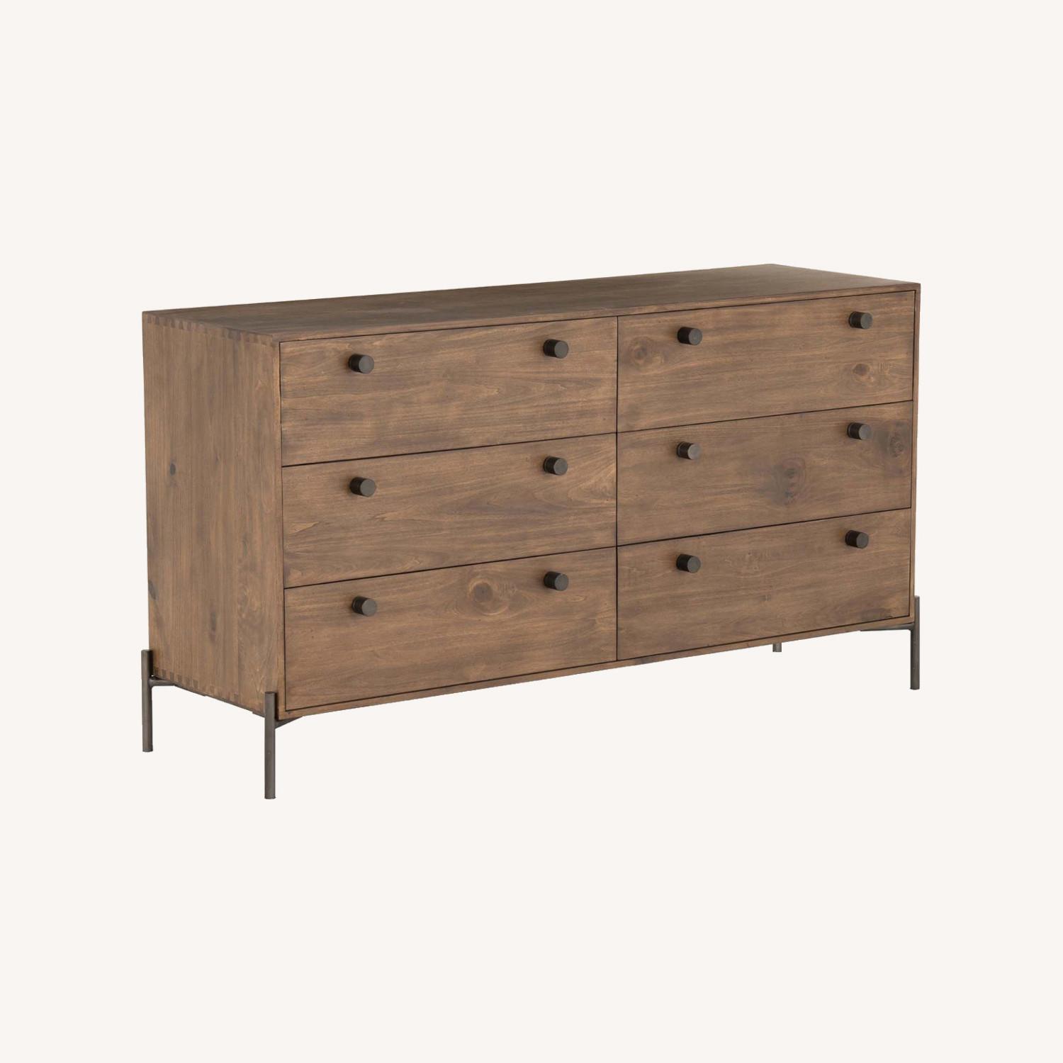 West Elm Iron & Wood 6-Drawer Dresser (59.5") - image-0