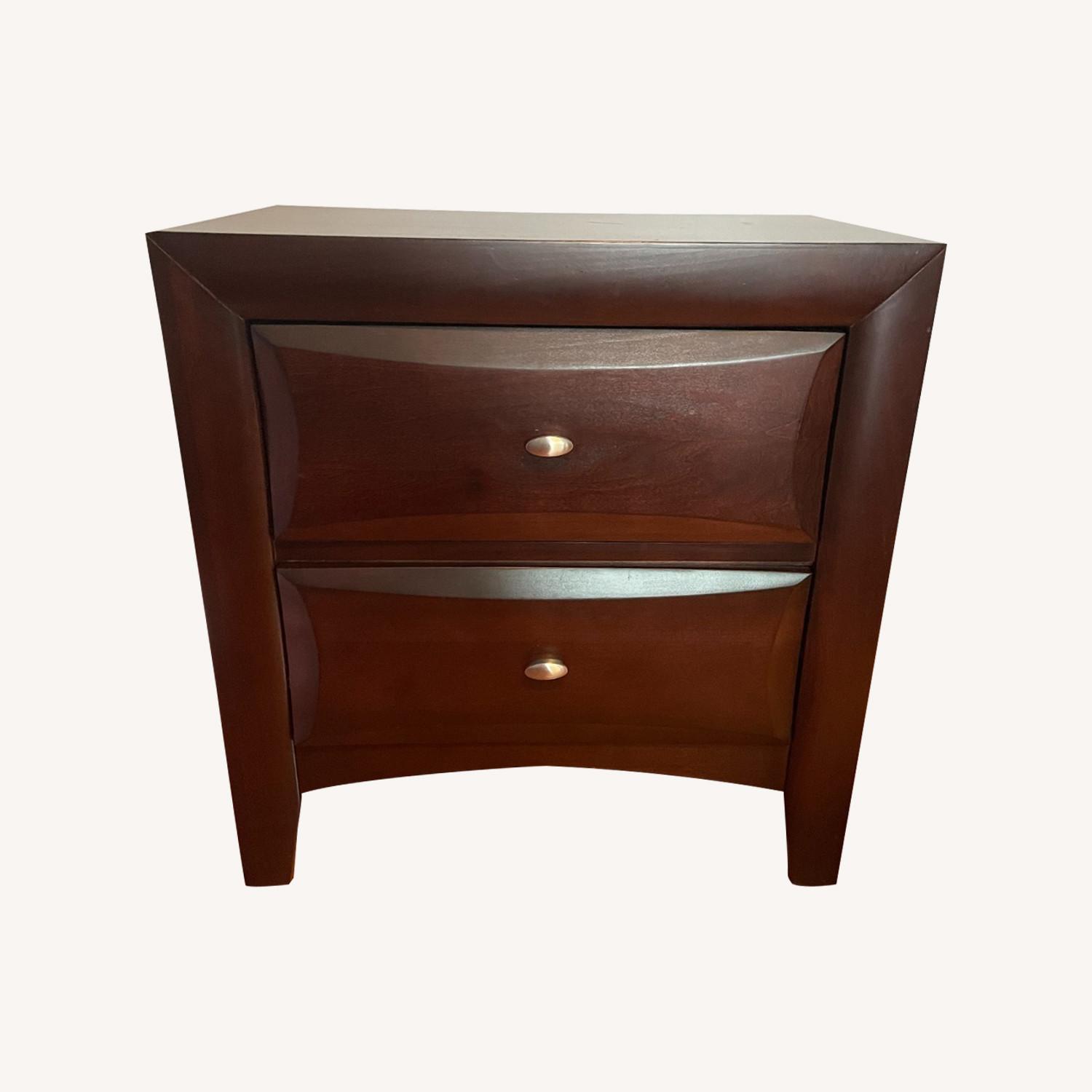 Solid Wood 2drawer Nightstand AptDeco