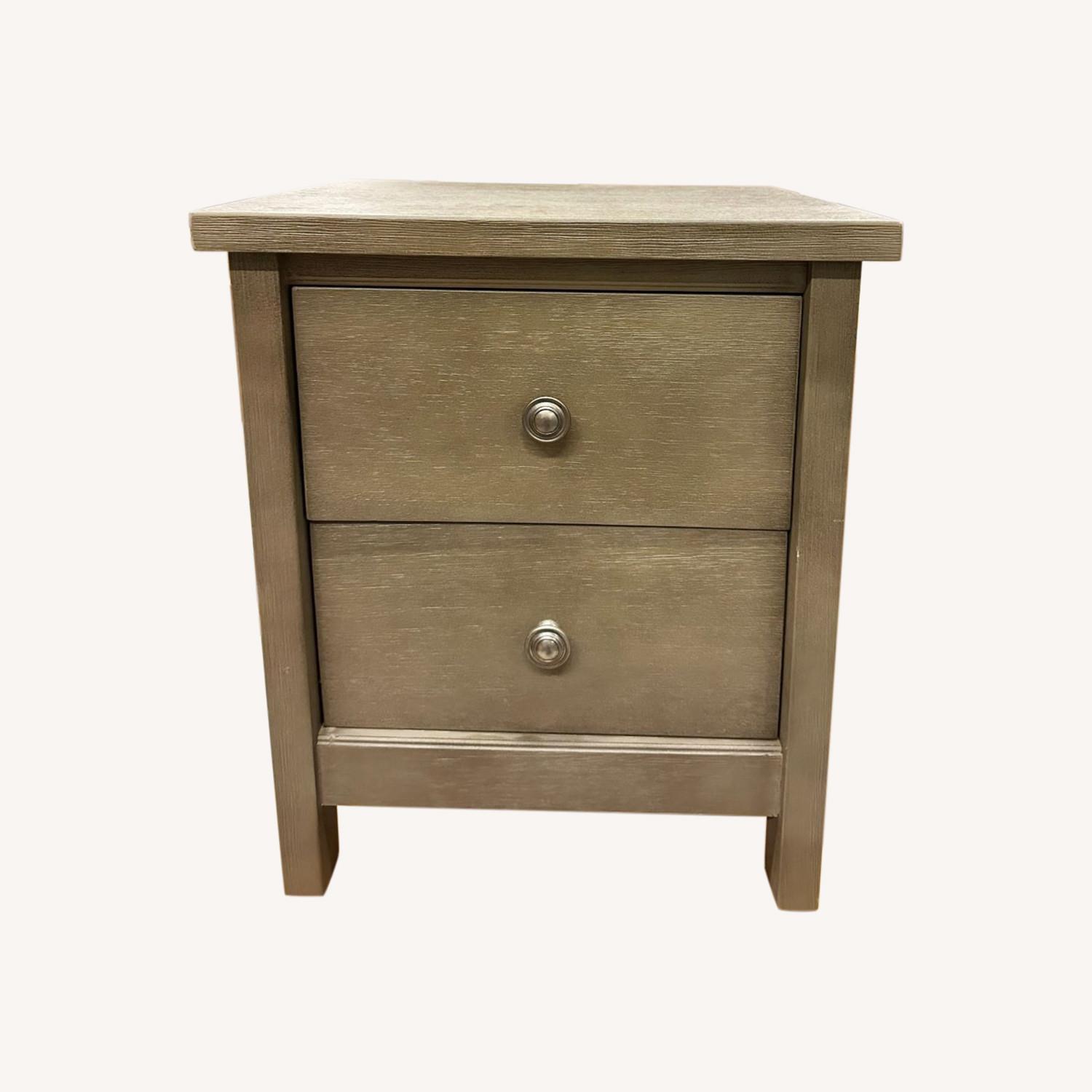 Pottery Barn Bedside TableBedsideAsh Gray AptDeco