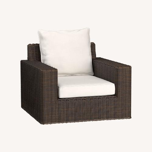 Pottery Barn Torrey Wicker Outdoor Dining Chairs AptDeco