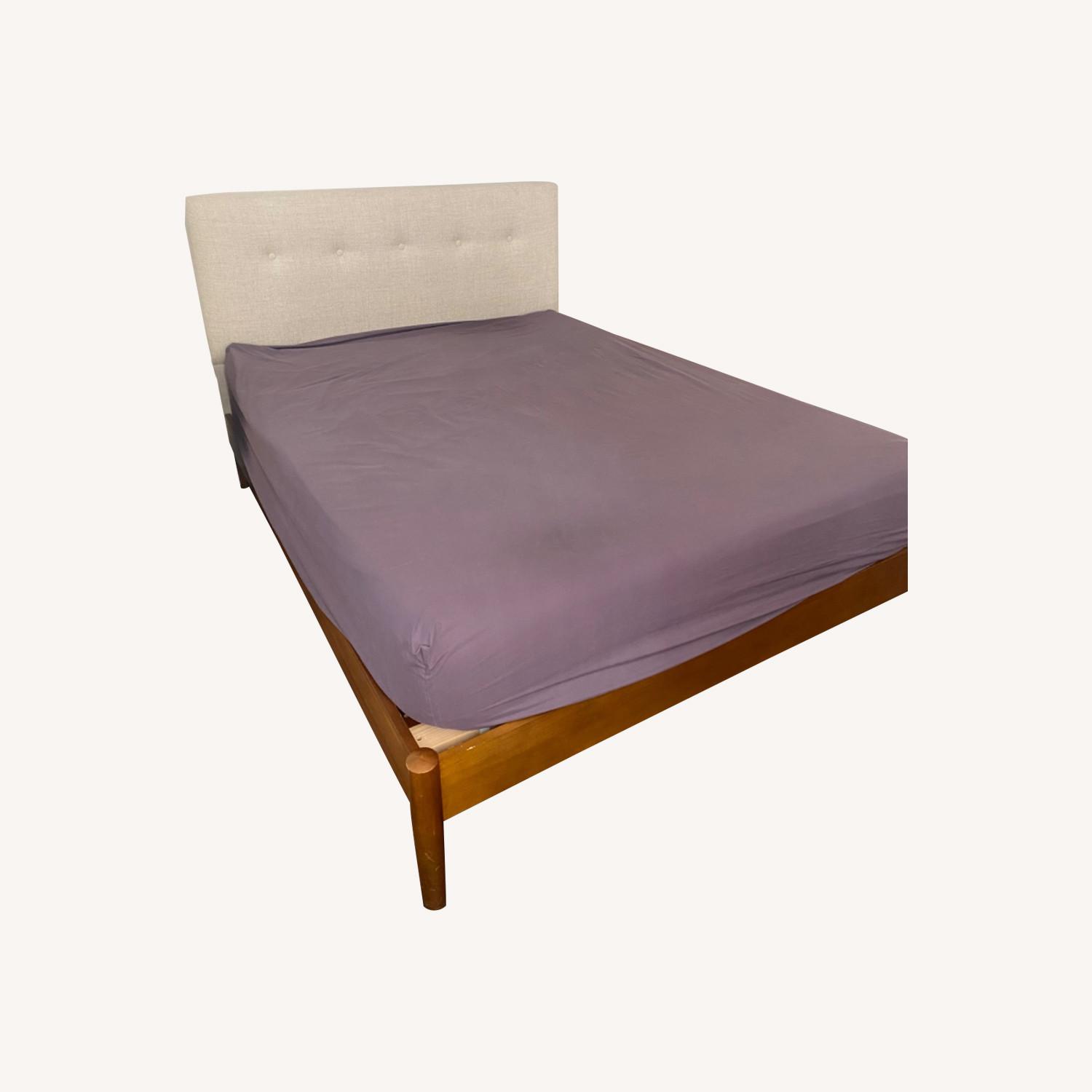 West Elm Queen Bed Mid-Century style - image-0