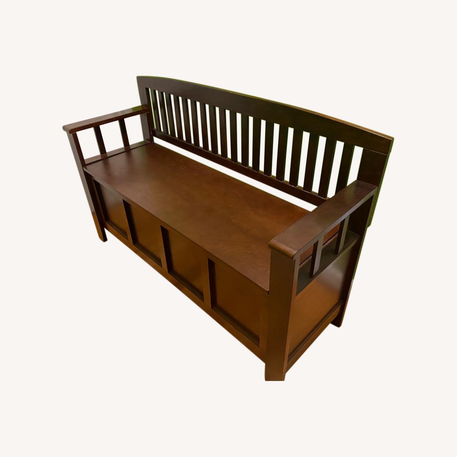 Wooden Storage Bench/Seat Entryway AptDeco