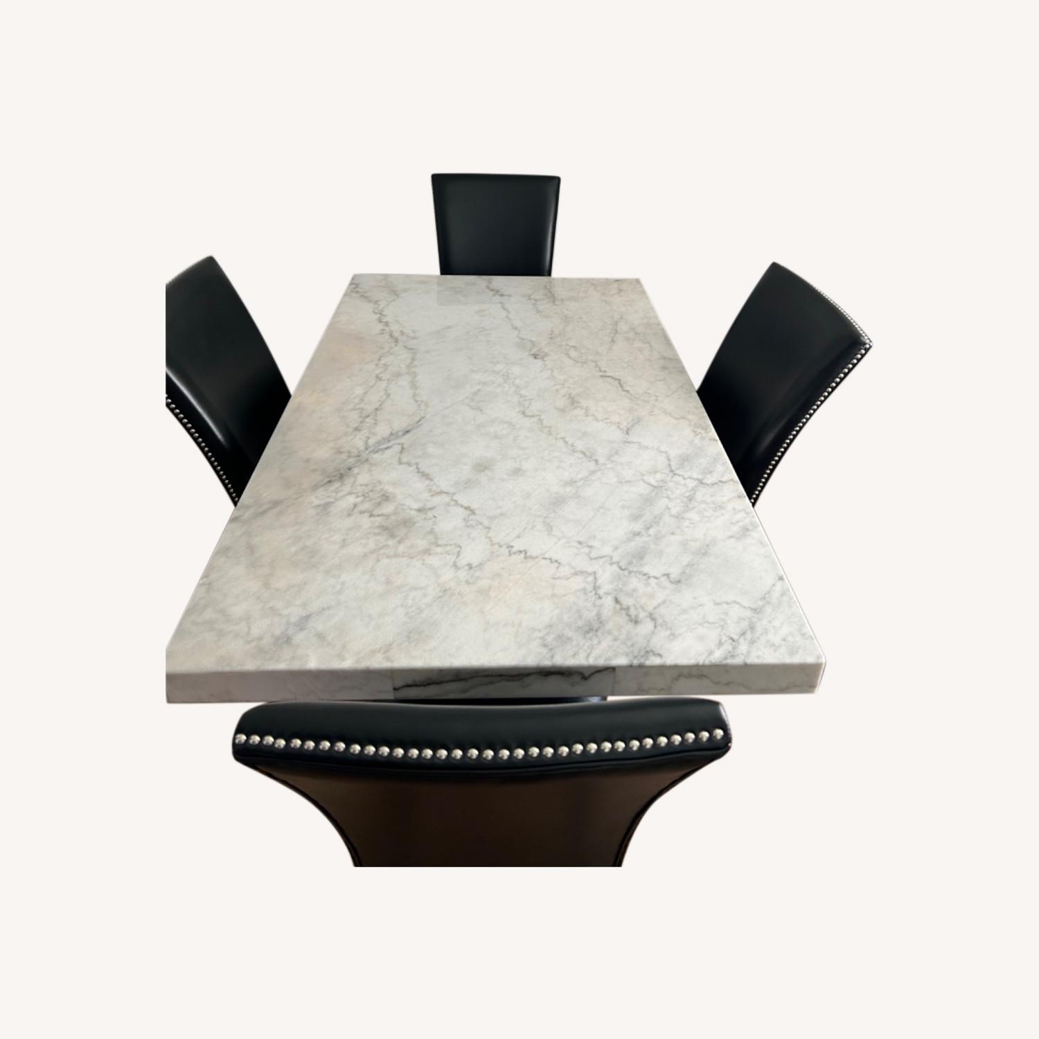 Artemis Marble Dining Table Set - image-0