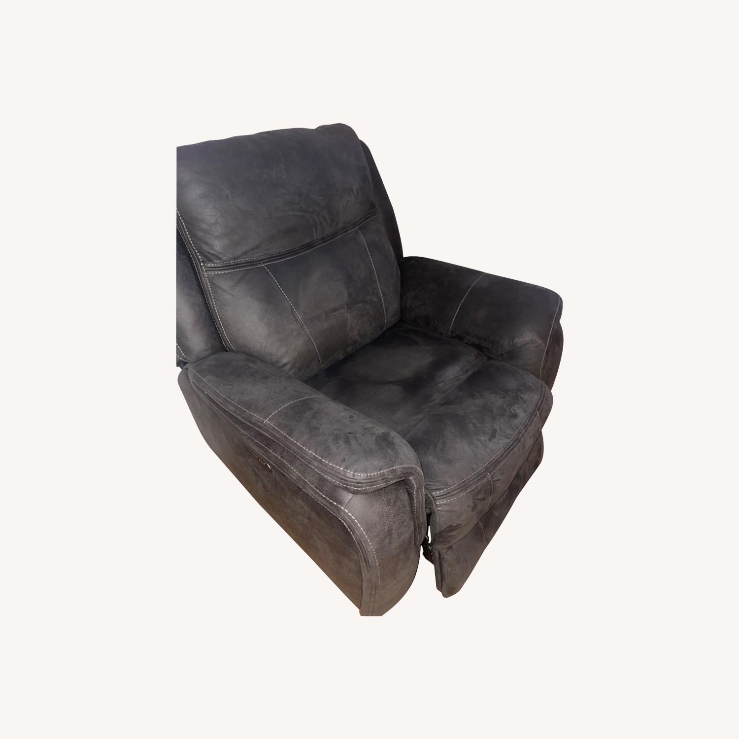 Dark Grey Electric Recliner With Usb AptDeco