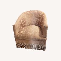 Gold Fringe Club Armchair