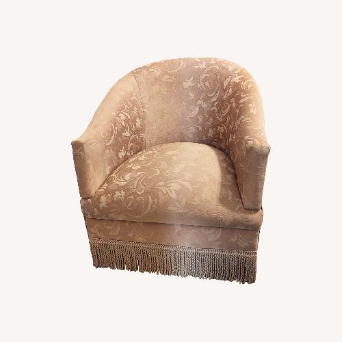 Used Gold Fringe Club Armchair for sale on AptDeco