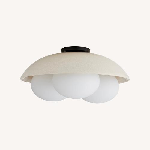 Used Glaze Flush Mount Ceramic Light for sale on AptDeco