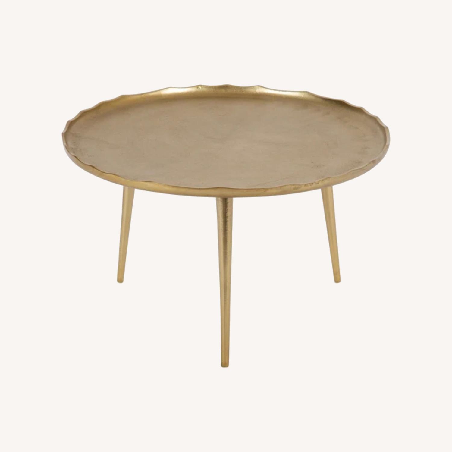 Wayfair Coffee Table - Gold Aluminum - image-0