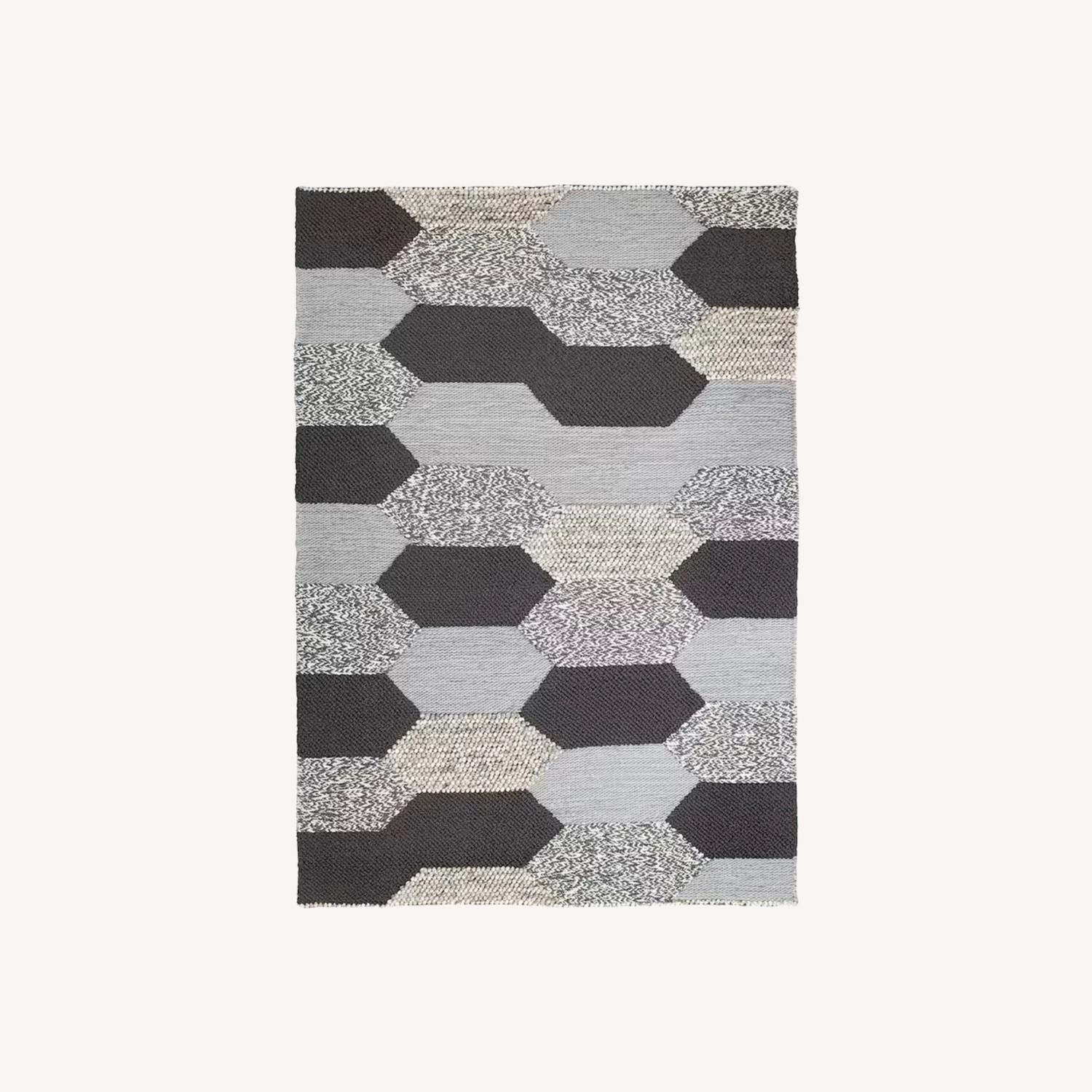 IKEA KOLLUND Blue Grey Woven Rug - image-0