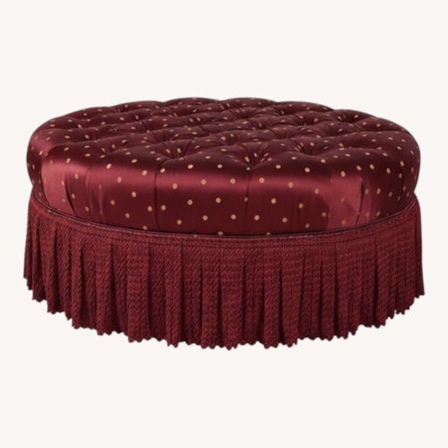 Used Ethan Allen Ottoman Including 2 Matching Pillows for sale on AptDeco