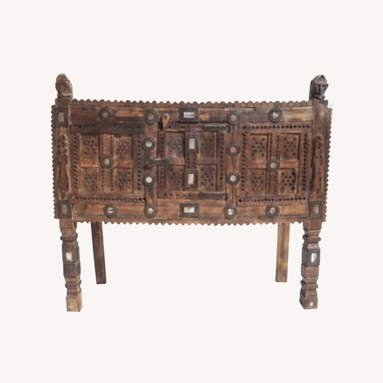 Incredible Unique Authentic Indian Wood Cabinet - image-0