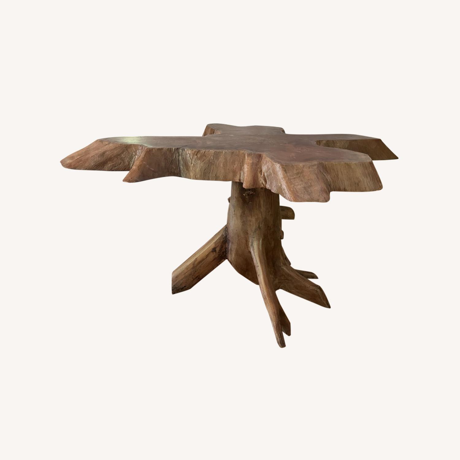 Unique, Raw Edge Wooden Table - image-0