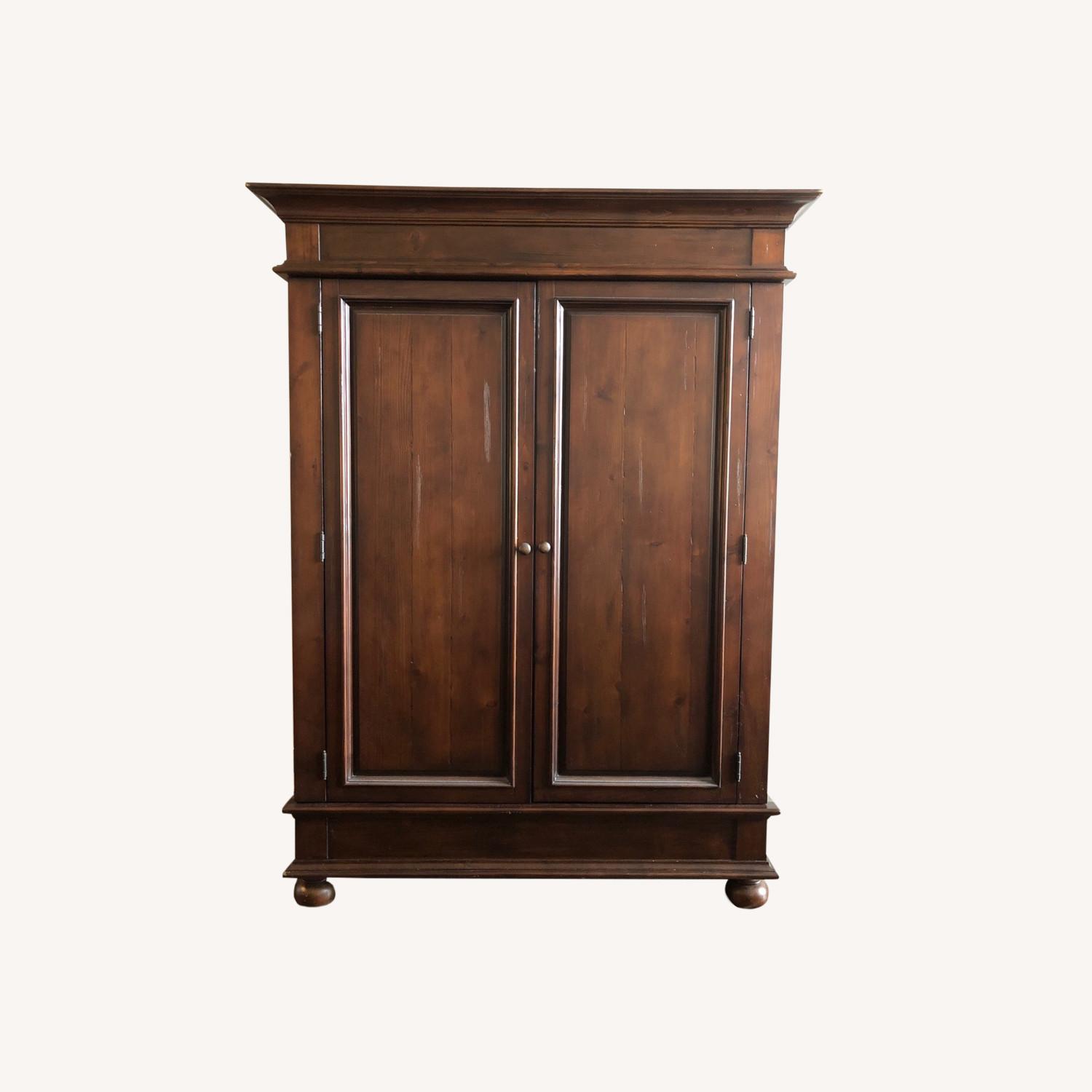 Pottery Barn Mahogany Armoire - image-0