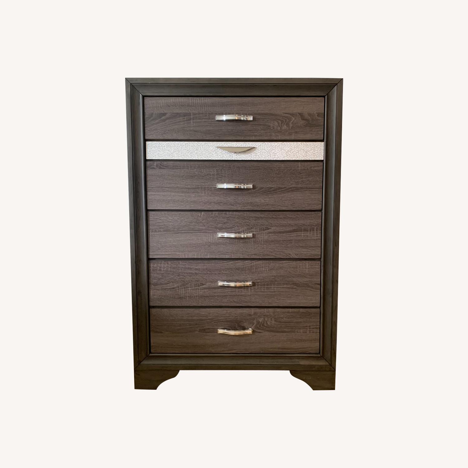 Contemporary Six Drawer Dresser - image-0