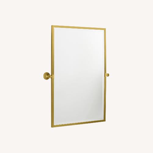 Pottery Barn Vintage Rounded Rectangle Pivot Mirror AptDeco