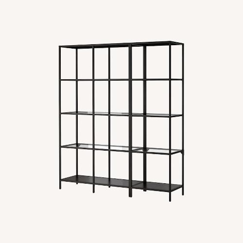 IKEA FINNBY Black Bookcase AptDeco