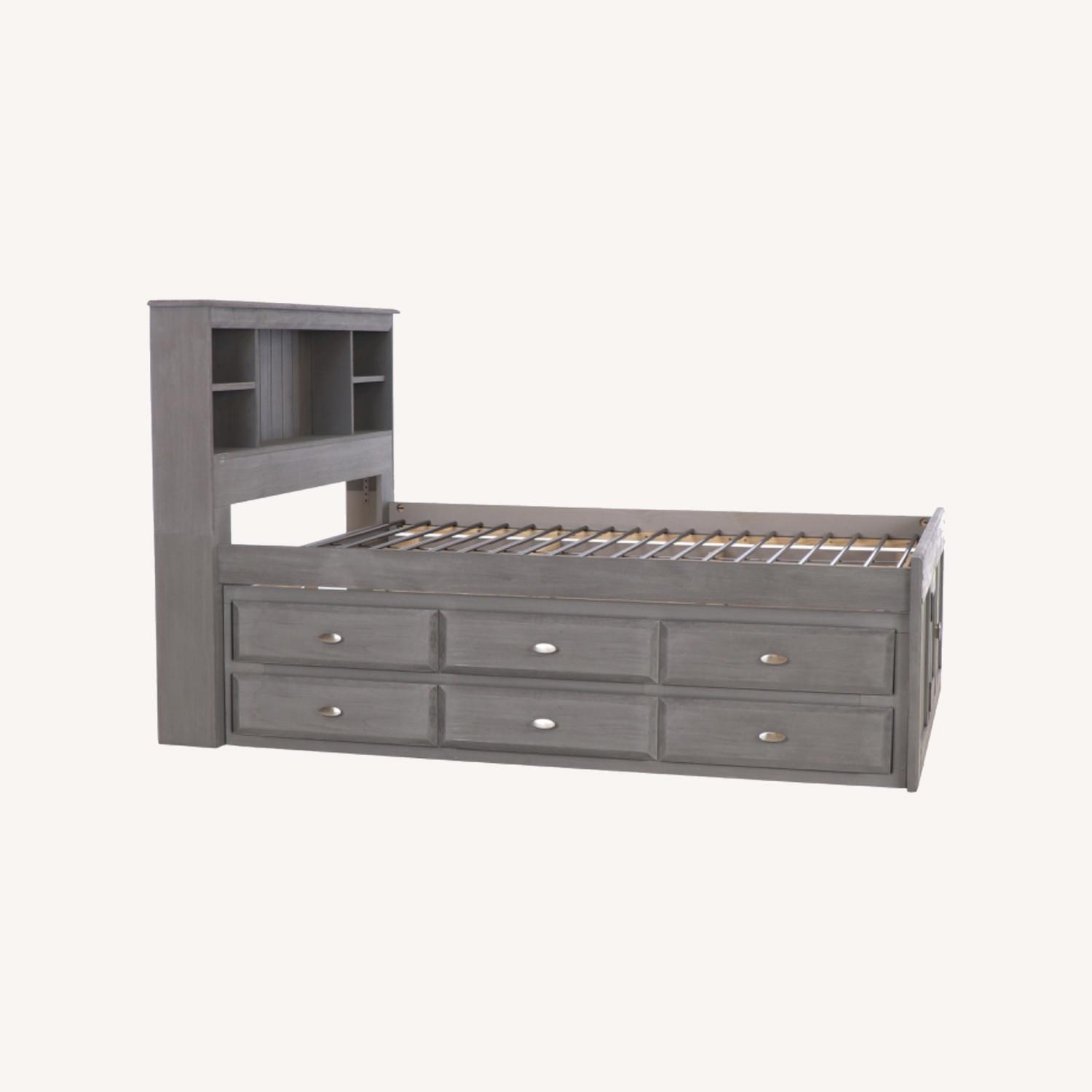 6-Drawer Storage Bed, Solid Wood, Captains Twin - image-0