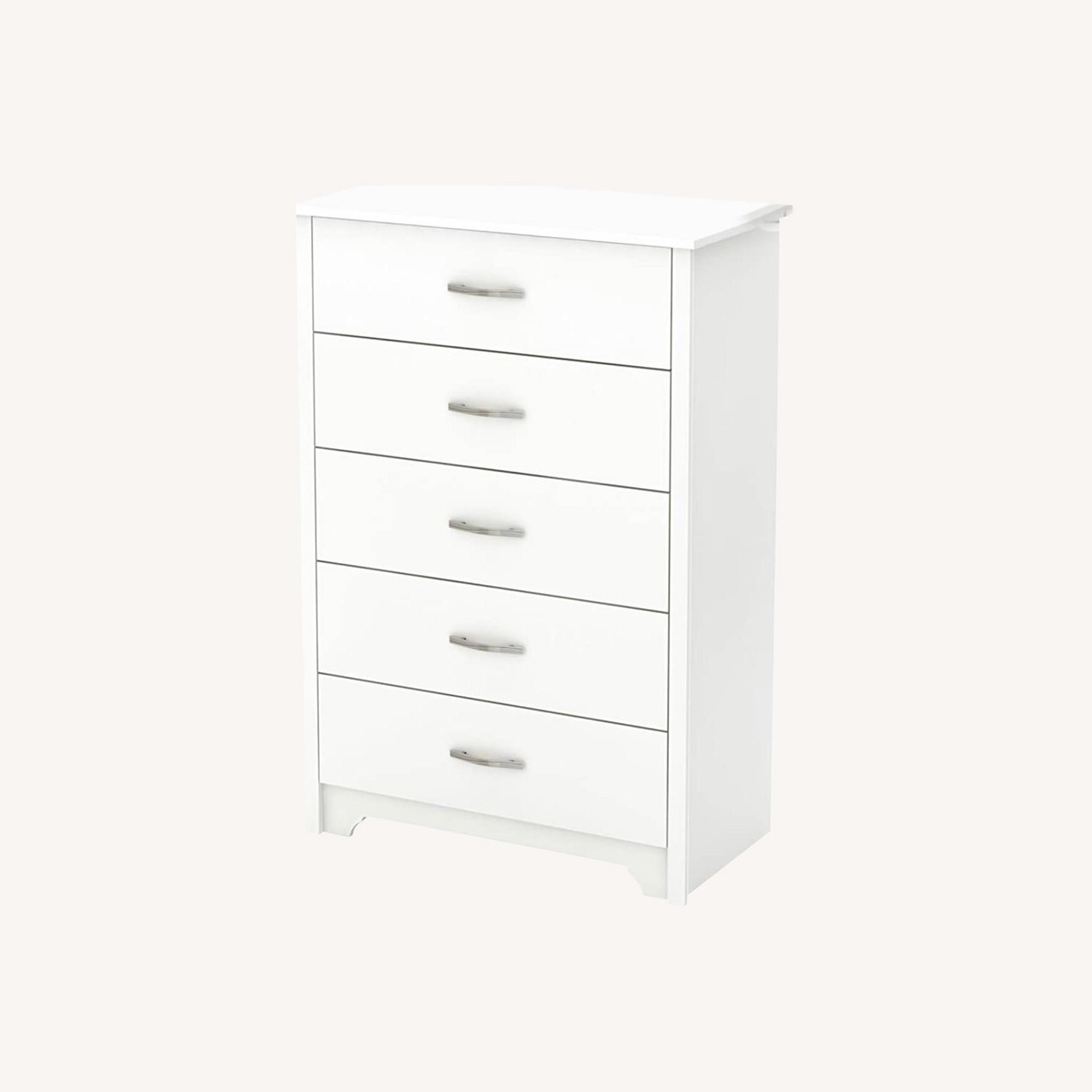 White Tall Dresser - image-0
