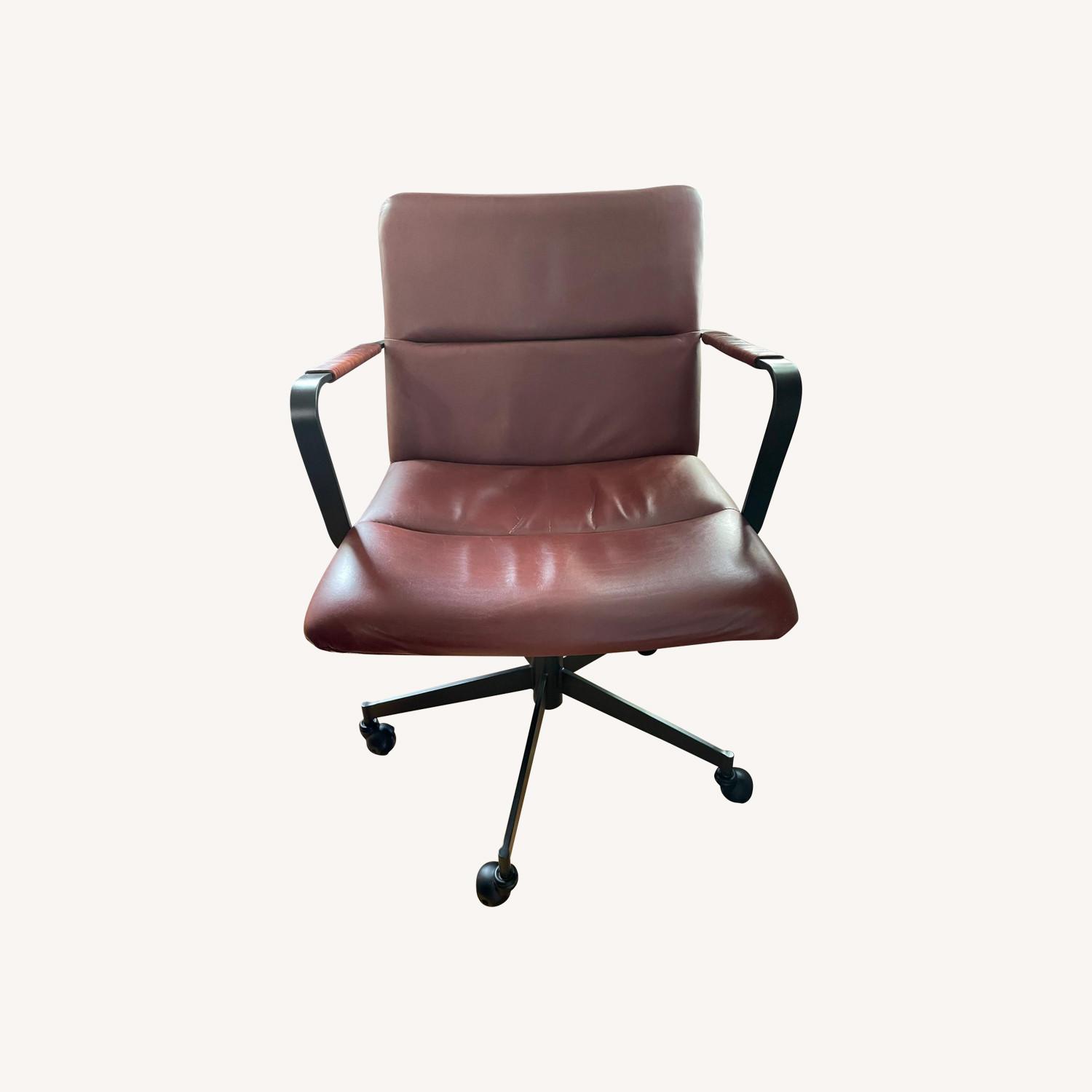 West Elm Cooper Leather Office Chair - image-4