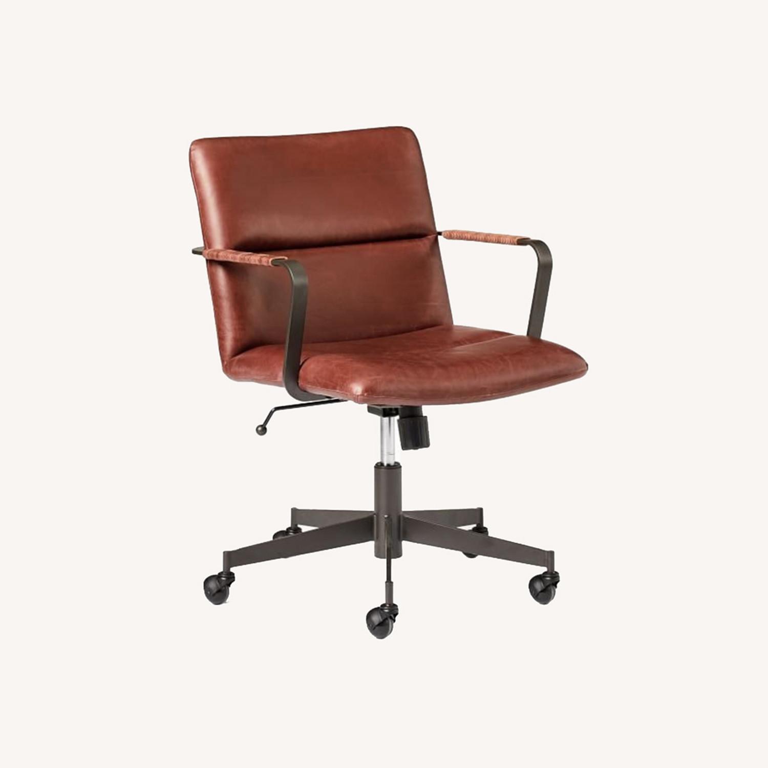 West Elm Cooper Leather Office Chair - image-0