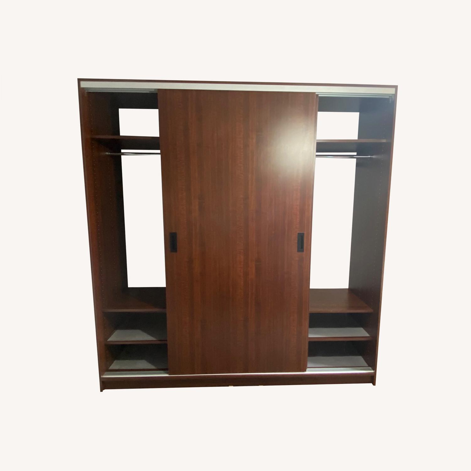 Melamine Grade A Mahogany Closet Sliding Doors - image-0