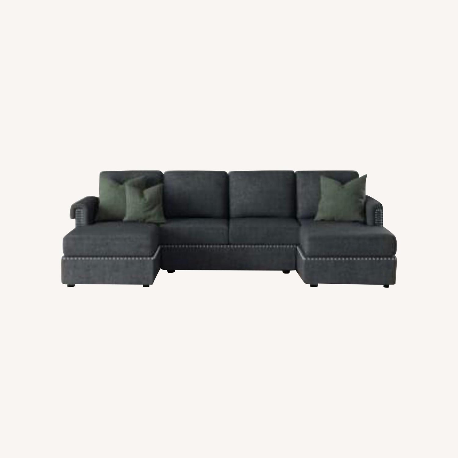 Wayfair Grey Sectional Sofa AptDeco