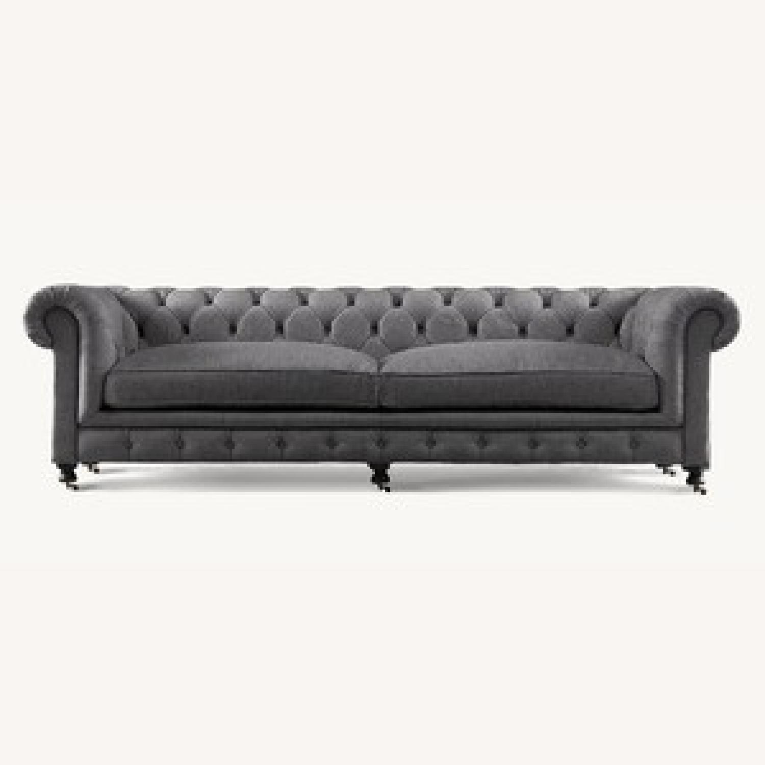 Restoration Hardware Gray Kensington Sofa AptDeco
