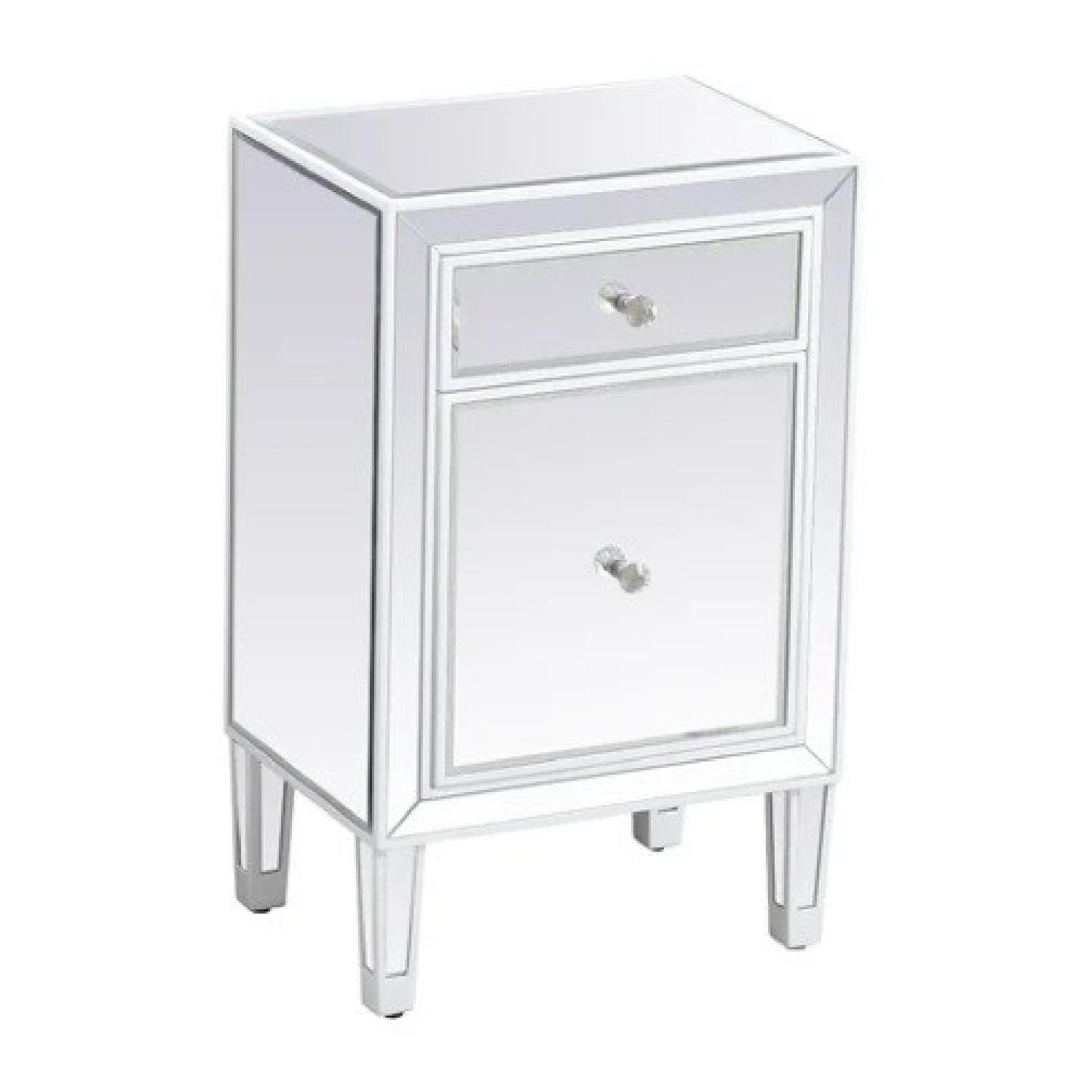 Wayfair Bedside Table Mirrored - image-3