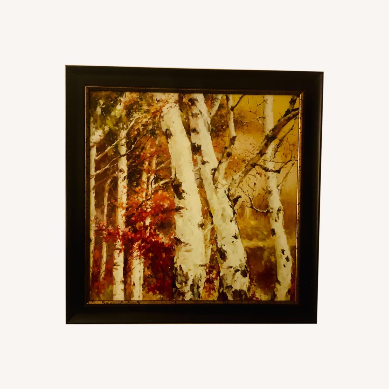 Natural Autumn Tree Trunk Art Piece - image-0