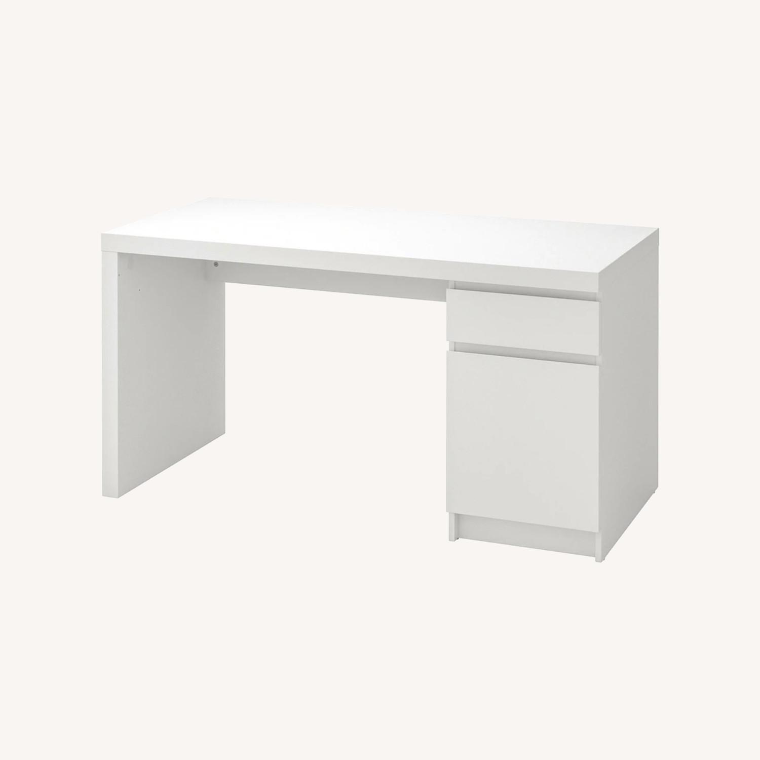IKEA White MALM Desk - image-0